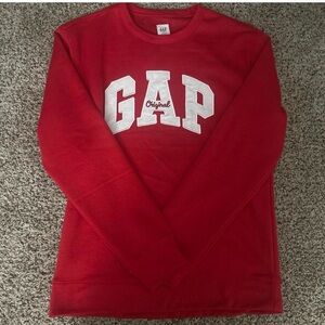 GAP Classic Red Crewneck Sweatshirt